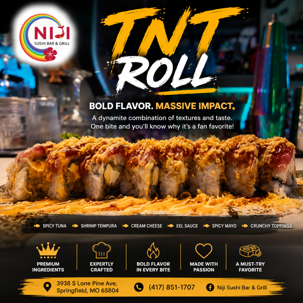 TNT Roll at Niji Sushi Bar & Grill in Springfield, Missouri